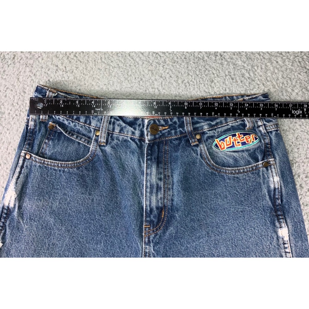 Butter Goods Relaxed Fit Denim Jeans Men 30 Blue Straight Leg Skateboarding - Picture 4 of 14